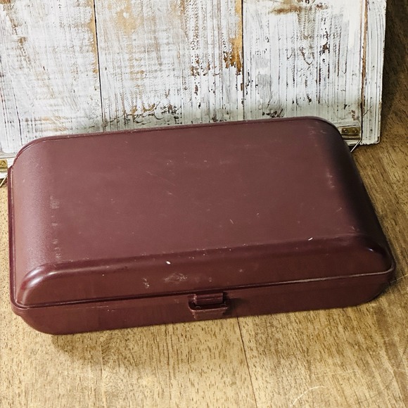 Vintage Tupperware Tuppercraft Brown Personal Valet Travel Case Organizer #1624 - Picture 6 of 8